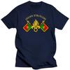 Legion Etrangere Honneur Fidelite Французский Иностранный легион Мужская футболка с коротким рукавом Повседневная летняя рубашка с круглым вырезом из 100% хлопка