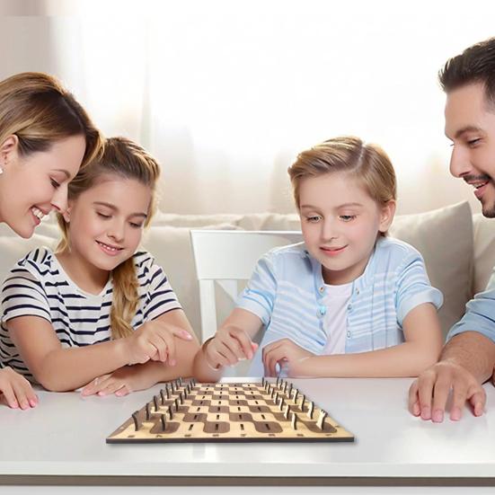 Мини Собранная Шахматная Доска Портативная Дорожная Деревянная Шахматная Доска с Отделениями для Хранения Детская