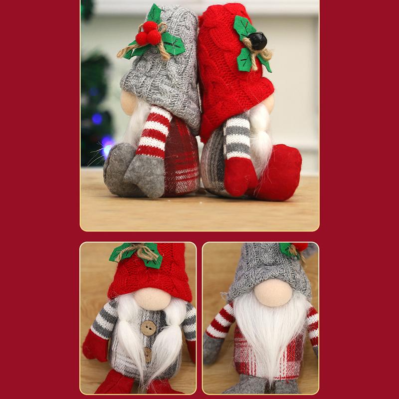 Безликий старик Рождественская кукла Креативные витрины Украшения Принадлежности Мультяшные куклы