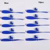 10pcs 2 Colors Rubber Band Powered Propellers Plastic Car Propeller  For Student Airplane Projects