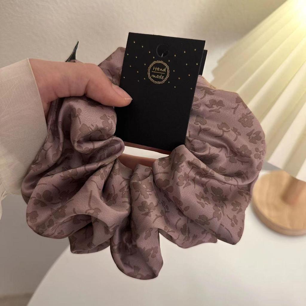 Korean Retro Floral Ponytail Hair Tie - Versatile, Elegant, and Exquisite Hair Accessory