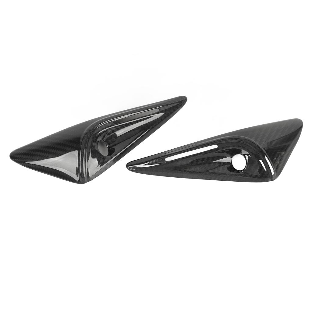 2 шт. боковая крышка брызговика камеры вентиляционная крышка отделка углеродное волокно устойчивое к ультрафиолетовому излучению замена для Tesla Model S