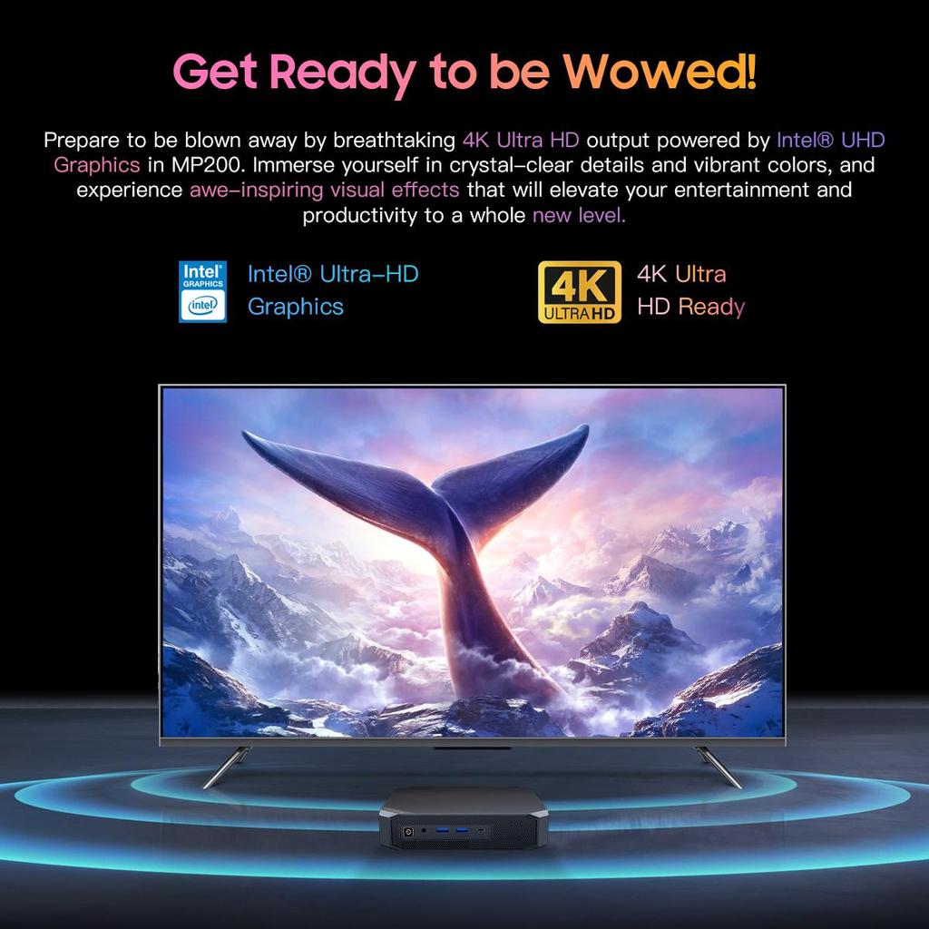 Blackview Мини-ПК MP200 Настольный компьютер Intel 11-го поколения I9-11900H до 4,9 ГГц, 16 ГБ DDR4, 512 ГБ/1 ТБ SSD, Windows 11 Pro, Wi-Fi 6, 4K DH ПК