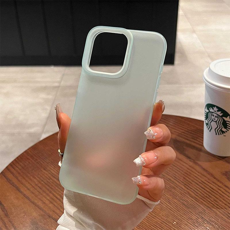 Soft Matte Candy Transparent Phone Case For For Iphone 11 12 13 14 15 16 Pro Max Plus X Xs Max XR Shockproof Silicone Bumper Cover