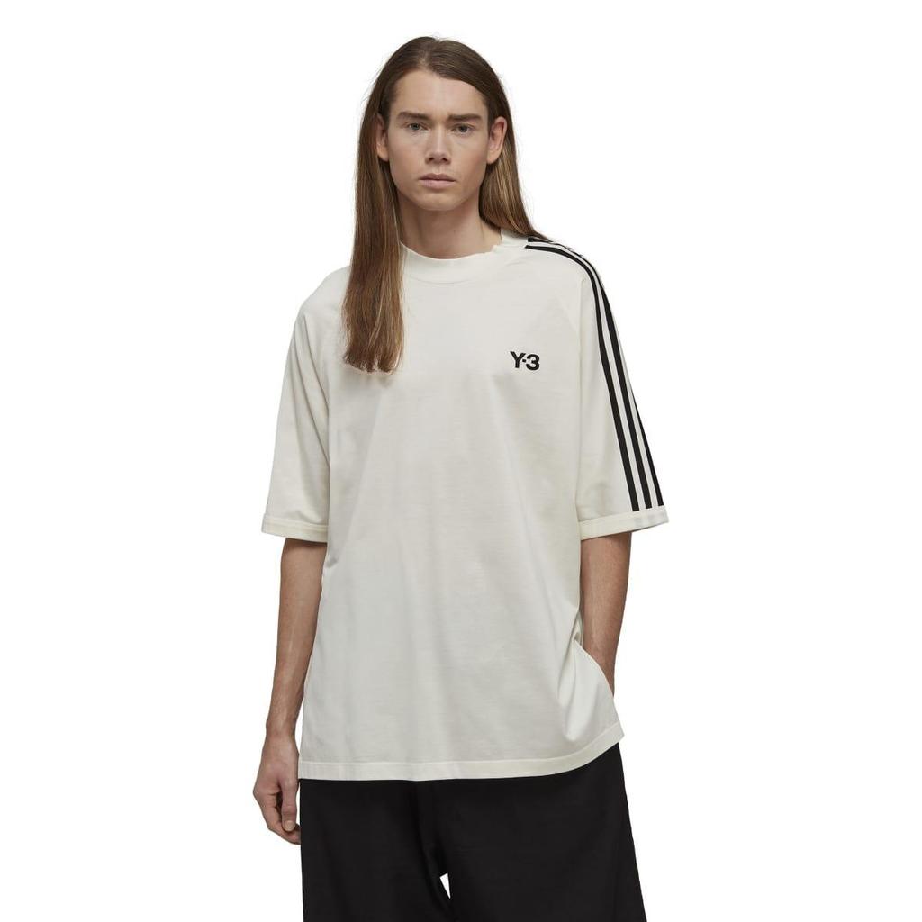 Y-3 Unisex Adult Striped Short-Sleeved T-Shirt