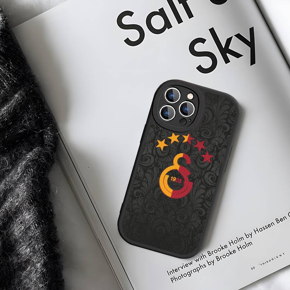 1 шт. Классический чехол для телефона G-galatasaray-C-club для IPhone 15 14 13 12 11 16 Pro Max Plus Кожаный мягкий чехол