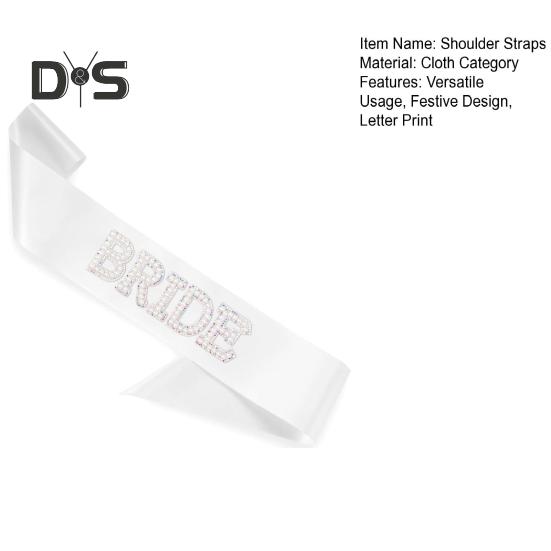 Бретели для невесты с искусственным жемчугом и стразами, пригодные для машинной стирки, украшения для свадеб и вечеринок, стильный аксессуар для невесты