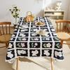 Plaid Table Cloth Simple Modern Light Luxury High-End Rectangular Fabric Waterproof Coffee Table Mat