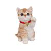 Ubia Brown Tabby Maneki Neko Raising Left Paw X X Cm Doll Figure Ornament Animal Garden Decoration Cat 12.3 10.3 16.7 H20021-25