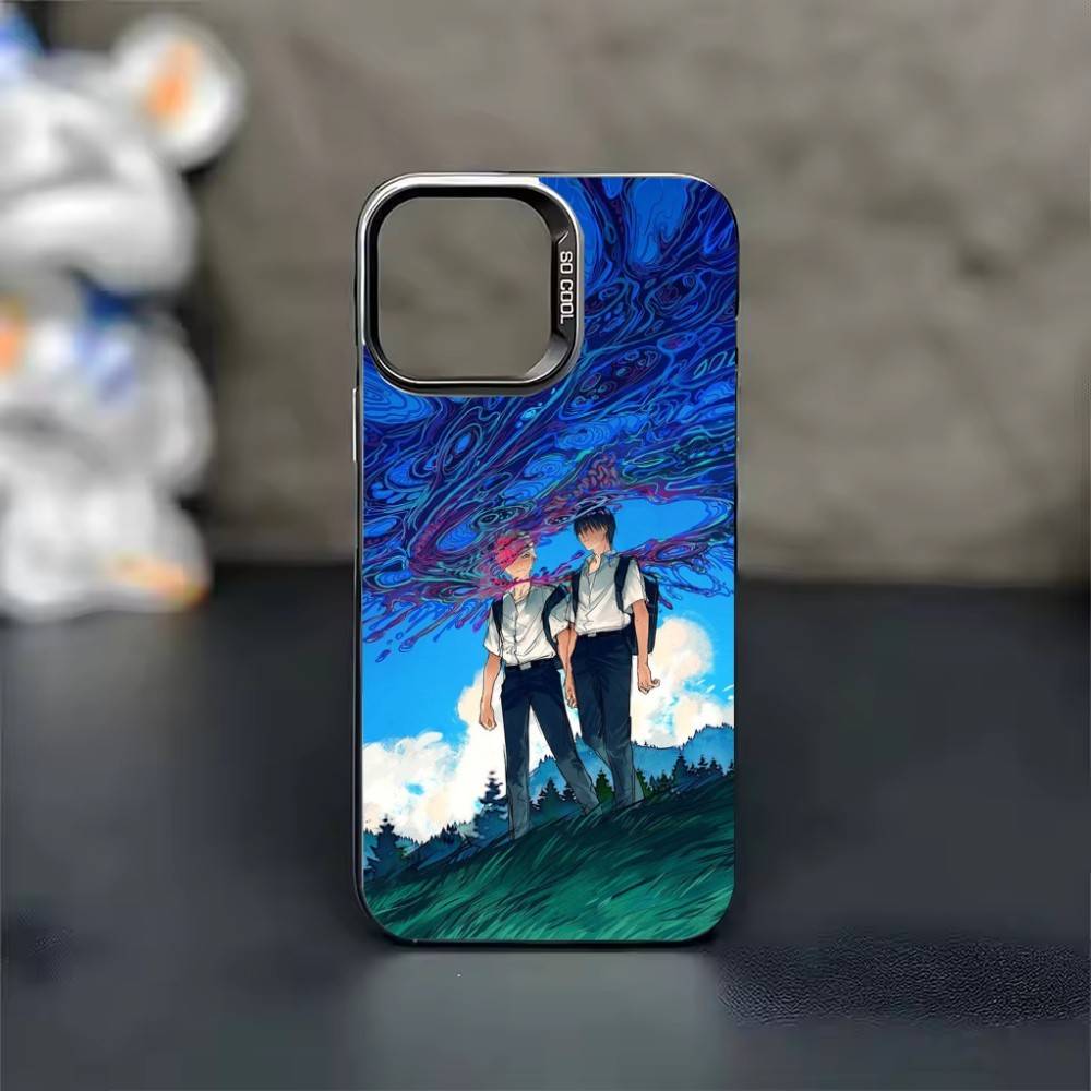 Аниме Летний Хикару Умер Чехол Для Телефона Для iPhone 17 16 15 14 13 12 11 Pro Max Plus Серебристый Конфетный Матовый Чехол