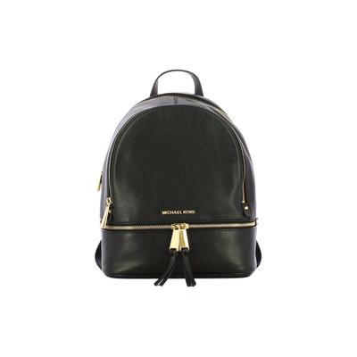 Рюкзак Rhea Zip из однотонной кожи Женский рюкзак Черный 30S5GEZB1LBLACK