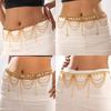 Belt Tassel Waistchain Gold Body Jewelry Tassels Metal Body Chain Women
