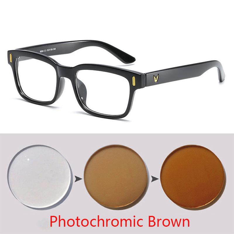 -0.5 -0.75 -1.0 To -6.0 Prescription Eyeglasses 1.56 Aspheric Lens Myopia Glasses For Unisex Literary Student Diopters Glasses