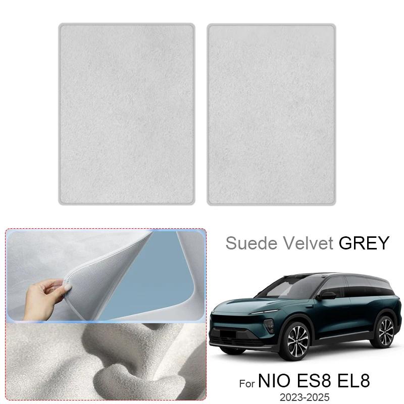 For NIO ES8 EL8 2023-Present Auto Anti-UV Heat Insulation Skylight Car Suede Fabric Electrostatic Adsorption Sunroof Sunshade