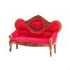 1/12 Dollhouse Sofa Living Room Furniture Children Toy Vintage Style Decorative Mini Doll House