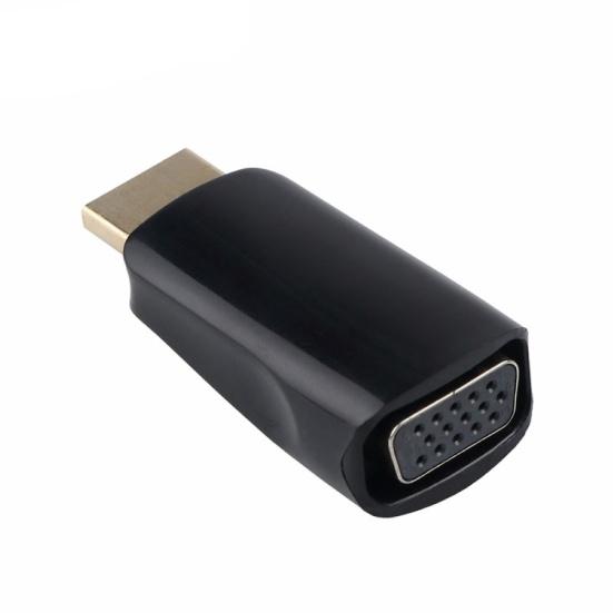 Адаптер HDMI-совместимый на VGA Папа-Мама Высокая четкость 1080P Аудиокабель Конвертер для ПК Ноутбука