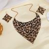 Преувеличенные треугольные шарфы, ожерелья, серьги, шарф с пайетками, металлические пластины, ожерелье-чокер типа «биб», ювелирные изделия в подарок