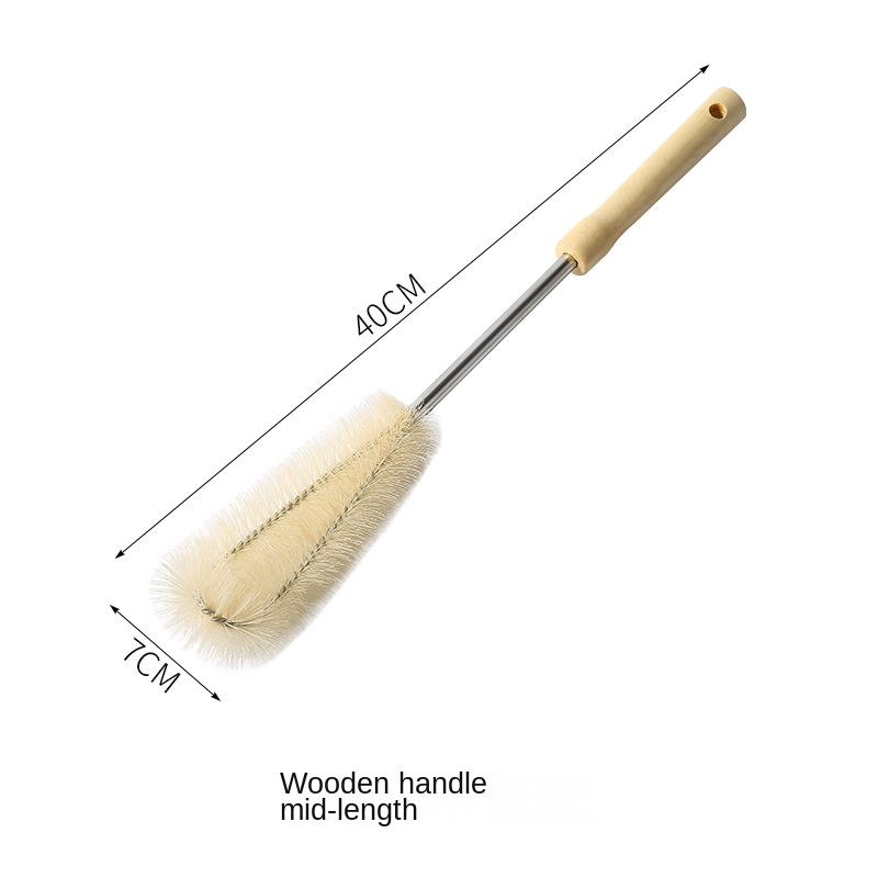 Щетка для чистки чашек Длинная ручка Маленькая щетка Машина для разрушения цитодерм Специальный прибор для очистки чашек с водой Щетка для чашек Щетка для бутылочки для кормления