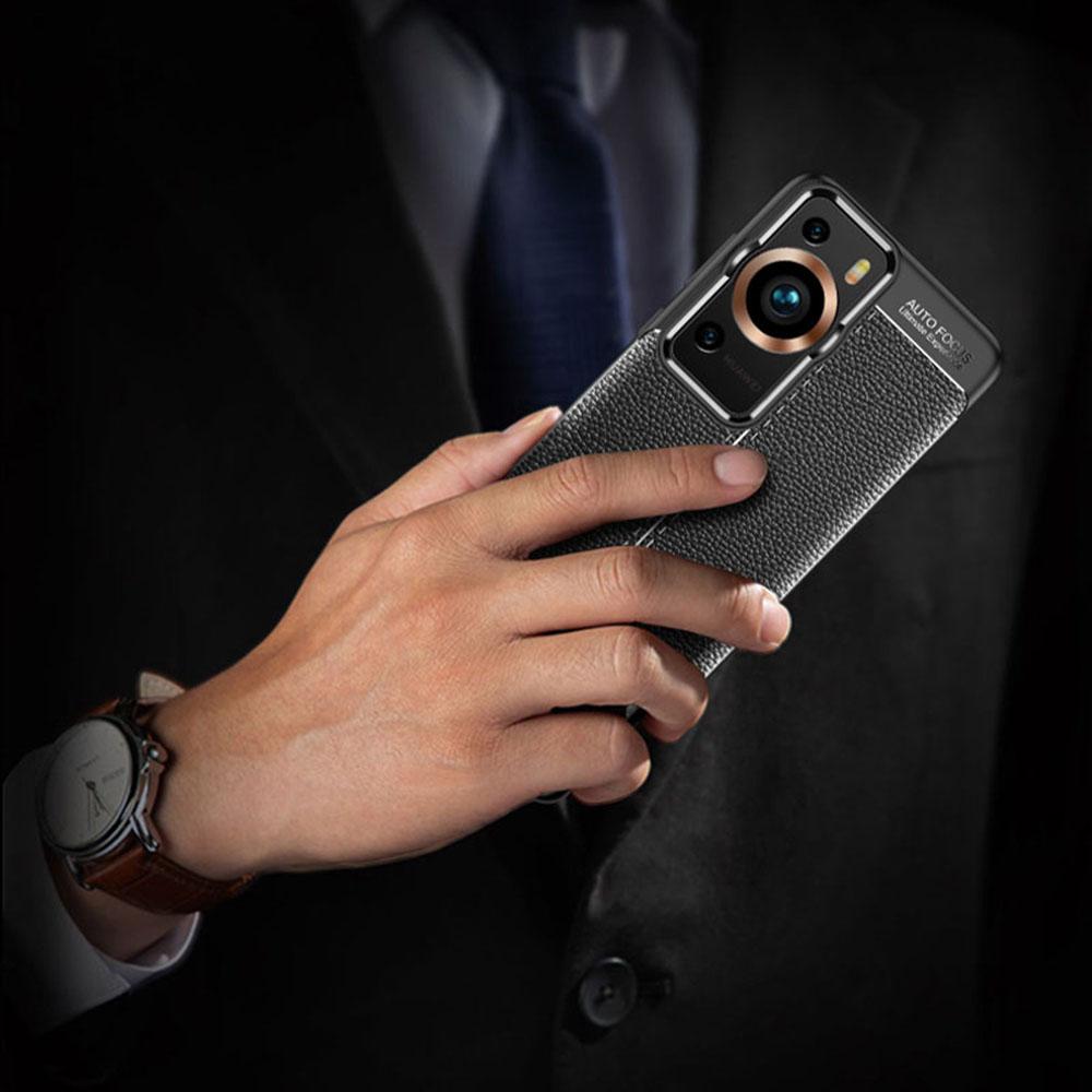 Для Huawei P60/P60 Pro Чехол для телефона из ТПУ с текстурой личи, Противоударная крышка для смартфона