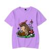 New Trendy Men T-shirt Hedgehog Reading Book Funny Men Oversized T-shirts Short Sleeve Tops Black Brand Tee Summer Fashion Shirt