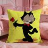 FFelixs The Cat Cute Cushion Cover Premium Comfort Reversible Pillow Cove Two In One Design For Any Room  Car Interior