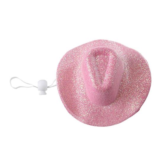 Домашние животные Ковбойская шляпа Ретро Западная ковбойская шляпа Регулируемая Блестящая шляпа для собак для кошек Маленькие и средние собаки Ежедневные прогулки Вечеринки Фотосессии