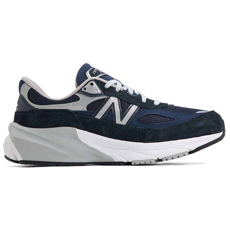 New Balance 990v6 Сделано в США, темно-синие белые женские кроссовки синие W990NV6