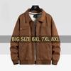 Men Suede Jacket Bomber Motorcycle Coats Oversize 6XL 7XL 8XL Plus Size Windbreaker Black Baseball Camping Casual Thin Softshell