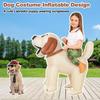 Надувной костюм собаки SVNVIOZ для детей, Надувной костюм собаки для Хэллоуина, Костюм-всадник на вечеринку для девочек и мальчиков
