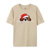 St. Bernard Dog Christmas T-Shirts Manga T Shirt Graphic Men Tops Tees Santa Hat T-Shirts Christmas T-Shirt Cotton