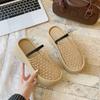 Niche Design Thick-bottomed Bag Head Drag Women 2025 New Mesh High-heeled Sandals Outer Slippers
