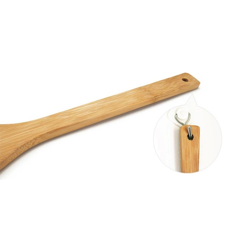 30 см кухонная деревянная лопатка, термостойкая лопатка, кухонная ложка, сковорода, ложка для риса, кухонная утварь, сковорода с антипригарным покрытием, бамбуковая лопатка для риса