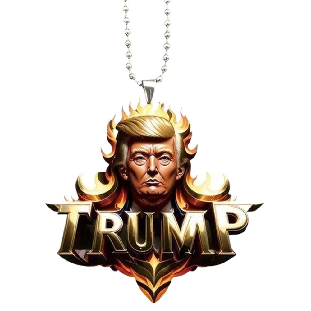 Акриловый забавный Дональд Трамп украшение Трамп президентский кулон Трамп Америка президентские выборы декоративная опора для автомобильного зеркала