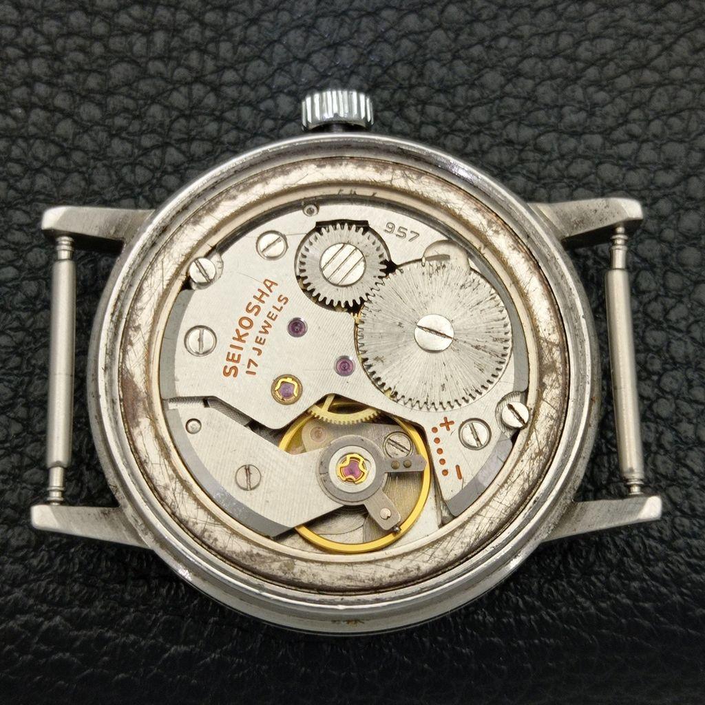 ВИНТАЖНЫЕ ТОНКИЕ МЕХАНИЧЕСКИЕ ЧАСЫ SEIKO ЯПОНИЯ SEIKOSHA 957 МУЖСКИЕ НАРУЧНЫЕ ЧАСЫ a436442-2 R129-a436442
