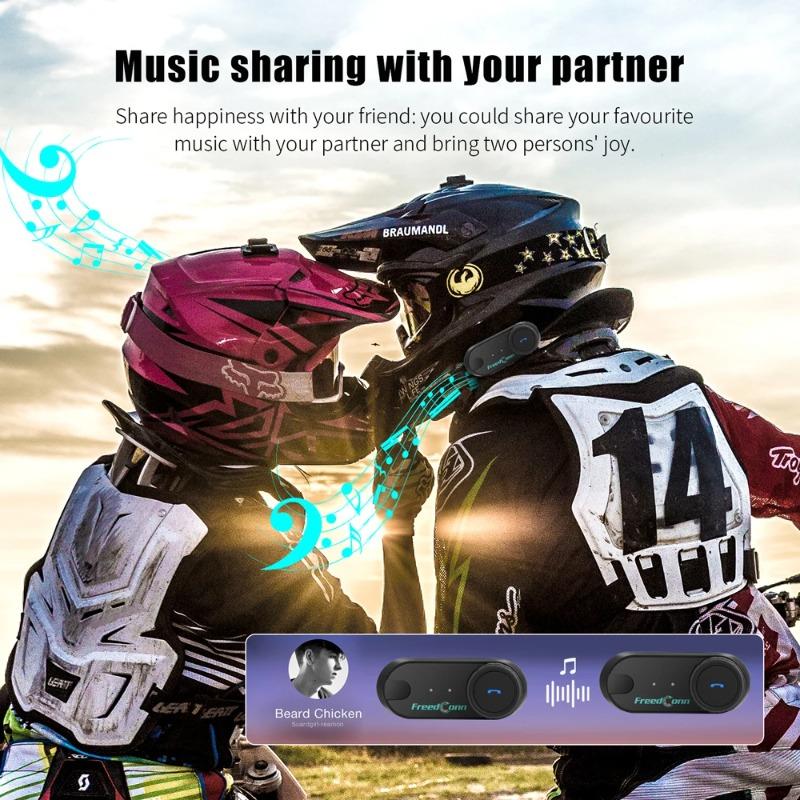 Шлем Bluetooth Гарнитура Групповая Мотоциклетная Интерком Наушники FM Музыка Обмен Интерком до 6 Райдеров T Com VB