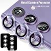 Camera Protector Ring for Samsung Galaxy A54 A34 A24 A14 5G A15 A25 A35 A55 A05S Protective Lens Screen Tempered Glass Metal Cap