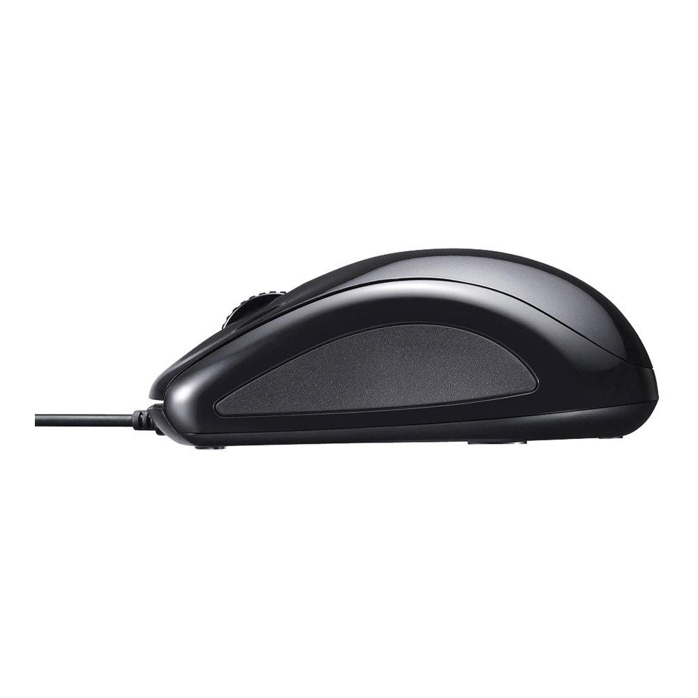 Buffalo Wired Laser 3-Button Mouse, Black, BSMLU108BK