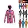Kids Mighty Morphin Power Rangers Costume Jumpsuit For Halloween Or Cosplay Parties