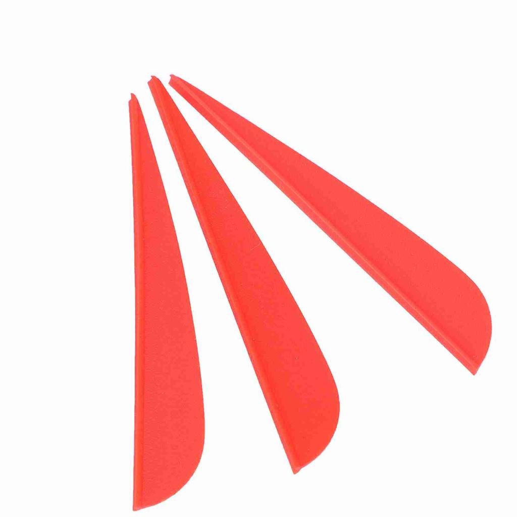 12 PCS 3 Inches Feather DIY Arrow Fletching Accessories for Archery Hunting Shooting(Red)