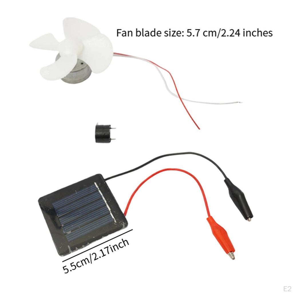 Сделай сам Вентилятор Двигатель постоянного тока Эксперимент с солнечной энергией Детские поделки Самостоятельная сборка Научный набор