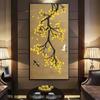Абстрактные Гостиная Цветы Гинкго и Птицы Картина на Холсте Красивые Растения Плакаты Настенные Художественные Печати Украшения Картины Без Рамки