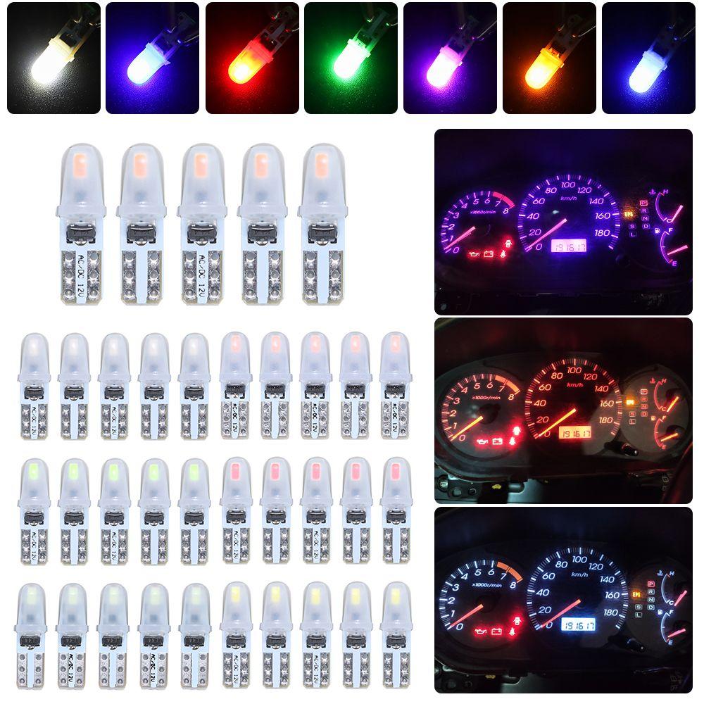 5Pcs New 2SMD Automotive Interior Dashboard Lights Car Lights Gear Light Indicator Bulbs