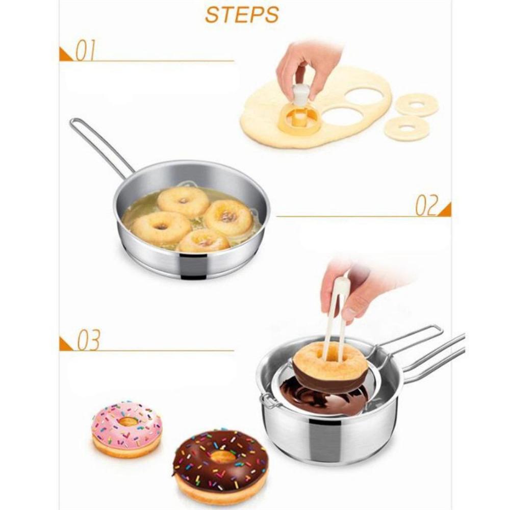 Форма для торта в виде пончиков с плоскогубцами Diy резак для пончиков, форма для штампов для печенья, резак для десертов, форма для изготовления пончиков, кухонный инструмент для выпечки