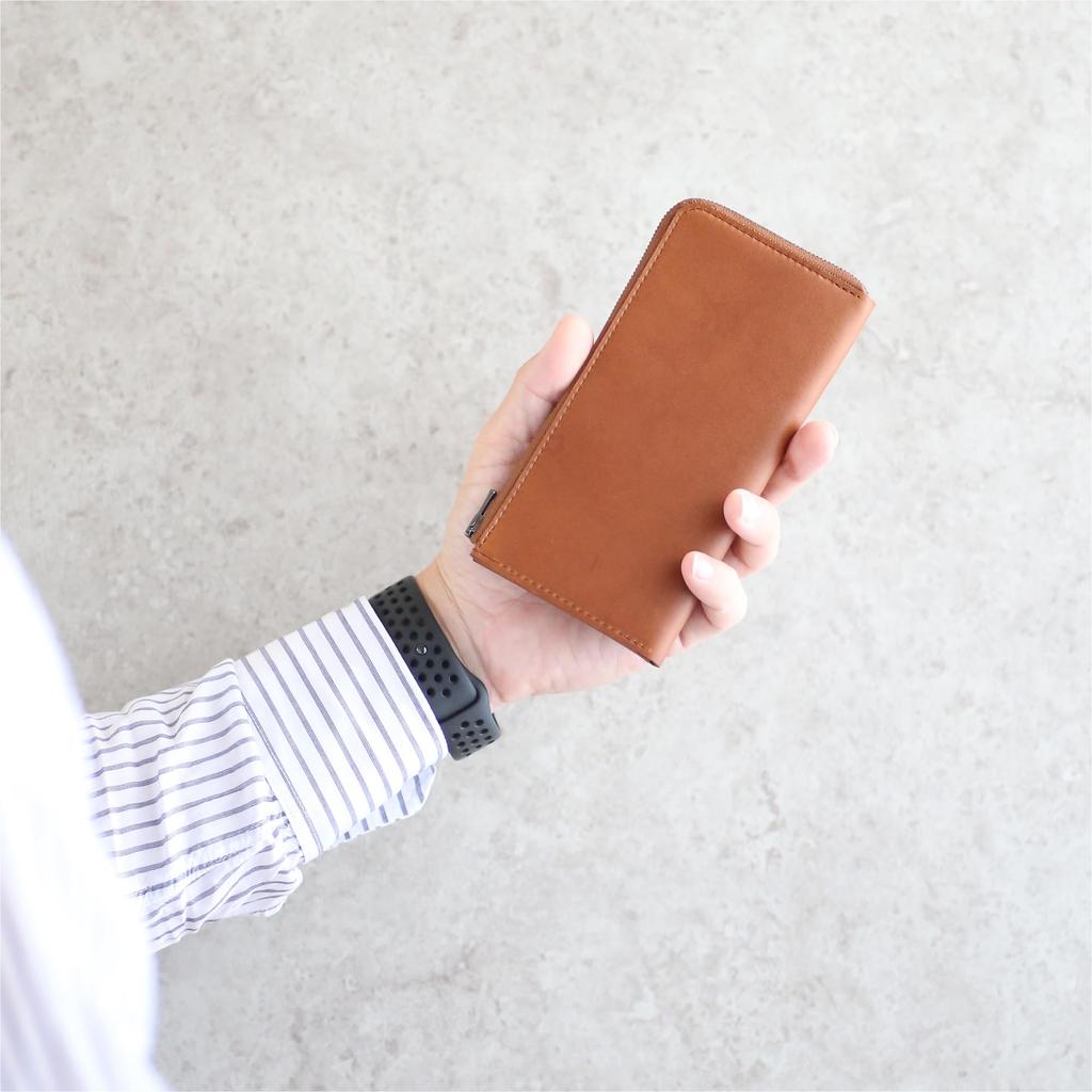 Il modo ZIP Сделано в Японии на молнии из натуральной кожи небольшой длинный кошелек для мужчин и женщин il modo zip [STATUSY] L-образный (Коричневый, правша)