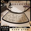 Arc-Shaped Bathroom Mat Non-Slip Absorbent Floor Rug Shower Toilet Modern Minimalist Design