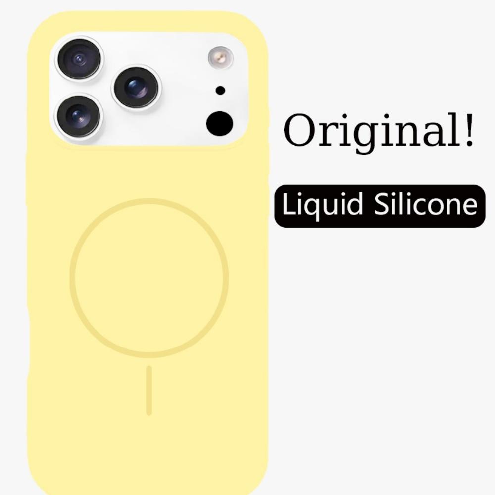 Высококачественный чехол из жидкого силикона Dopamine для IPhone 17 Air 16 15 14 Plus 13 12 Pro Max, с ощущением кожи, магнитный, для беспроводной зарядки, крышка