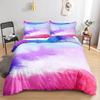 Rainbow Bedding Set Halo Dyeing Gradient Color Clouds Constellation Duvet Cover Set Single/Twin/Double Size Funny Gifts For Kids
