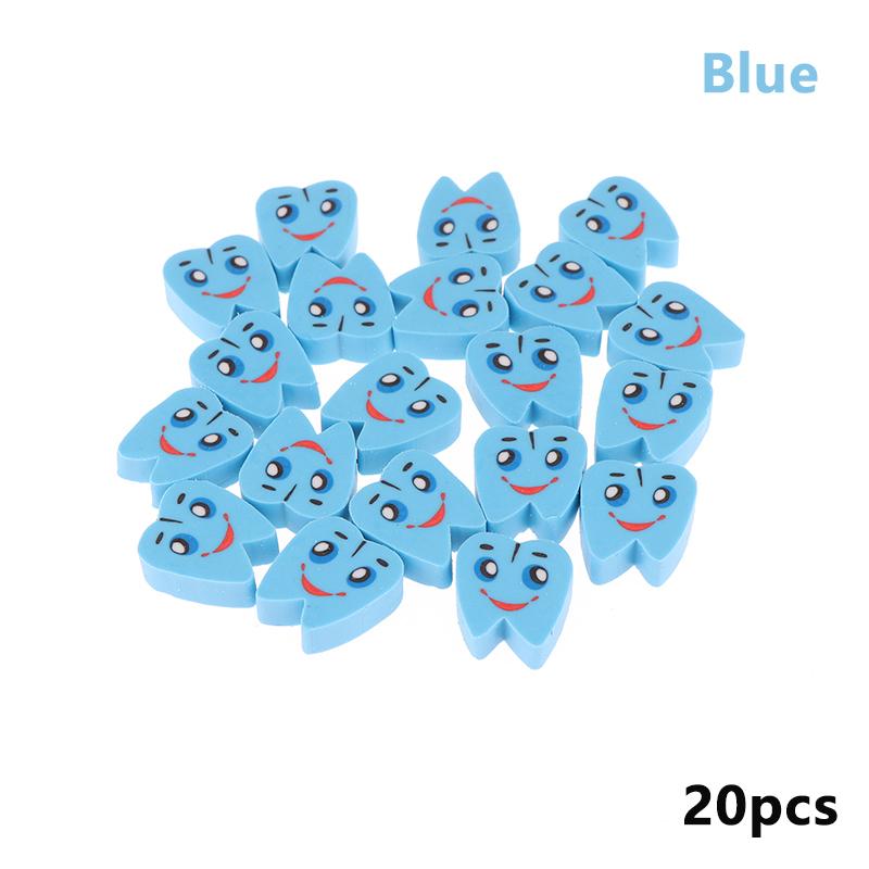 20 шт./упаковка резиновые ластики в форме моляра для зубов стоматологическая клиника школьный подарок студент резина