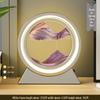 3D Ночник с зыбучим песком: Креативный стеклянный настольный светильник и подарочное украшение