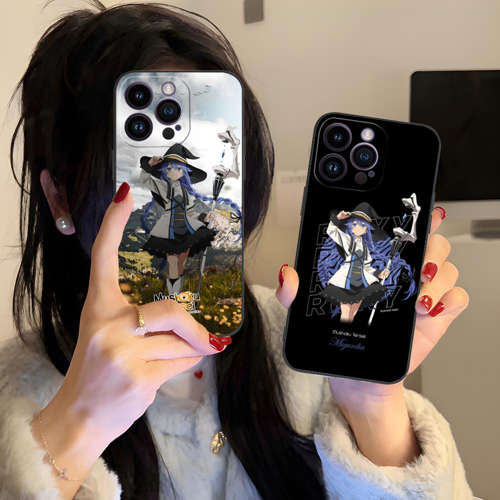 Чехол для мобильного телефона Mushoku Tensei Roxy для iPhone 17 16 15 14 13 12 11 X XR XS 8 7 Air Pro Max Plus Mini Цветной чехол Красивый